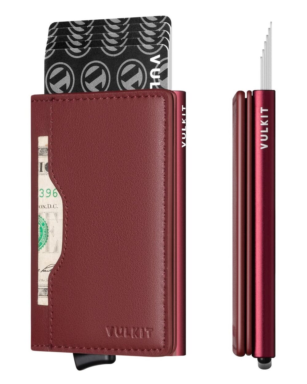 4659 Slim Pop up Wallet Minimalist Credit Card Holder with Leather Slots 's